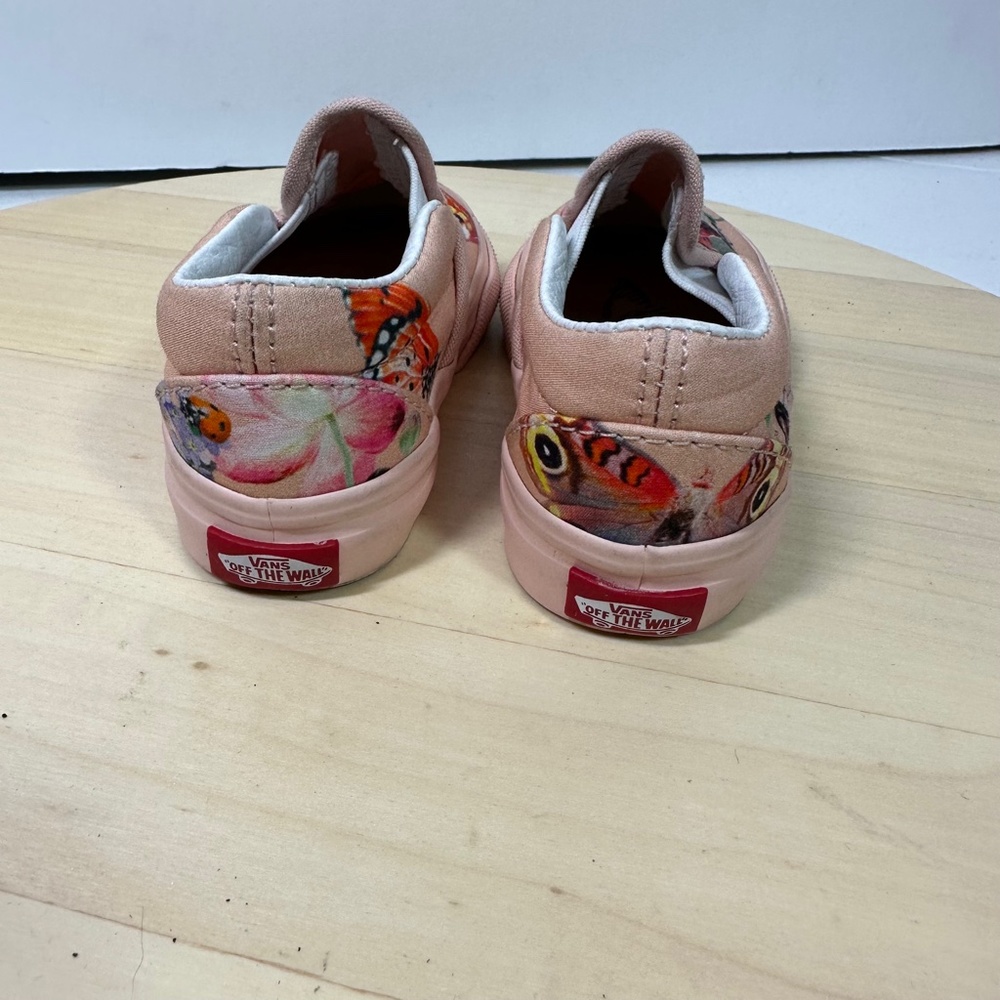 Vans Pink Butterfly Slip-On Baby Shoes - Picture 4 of 7